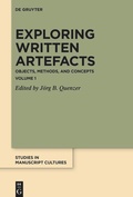 Cover: Exploring Written Artefacts - De Gruyter