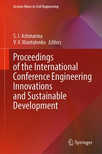 Enlarge image Cover: Proceedings of the International Conference Engineering Innovations and Sustainable Development - Springer