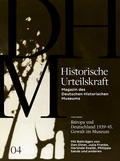 Cover: Historische Urteilskraft 04 - Deutsches Historisches Museum