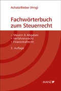 Cover: Fachw&ouml;rterbuch zum Steuerrecht - Manz