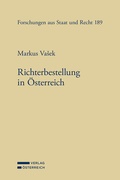 Cover: Richterbestellung in &Ouml;sterreich - Verlag &Ouml;sterreich