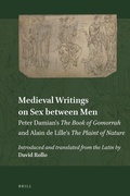 Cover: Medieval Writings on Sex between Men - Brill