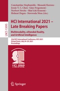 Cover: HCI International 2021 - Late Breaking Papers: Multimodality, eXtended Reality, and Artificial Intelligence - Springer