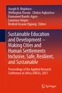 Cover: Sustainable Education and Development - Making Cities and Human Settlements Inclusive, Safe, Resilient, and Sustainable - Springer