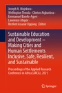 Cover: Sustainable Education and Development - Making Cities and Human Settlements Inclusive, Safe, Resilient, and Sustainable - Springer