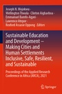 Cover: Sustainable Education and Development - Making Cities and Human Settlements Inclusive, Safe, Resilient, and Sustainable - Springer