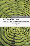 Cover: Key Concepts in Social Research Methods - Bloomsbury Academic