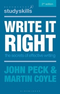 Cover: Write it Right - Bloomsbury Academic