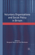 Cover: Voluntary Organisations and Social Policy in Britain - Bloomsbury Academic