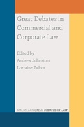 Cover: Great Debates in Commercial and Corporate Law - Hart Publishing