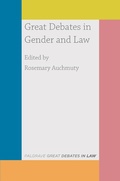 Cover: Great Debates in Gender and Law - Hart Publishing