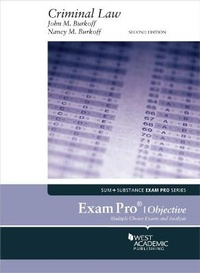 Enlarge image Cover: Exam Pro on Criminal Law (Objective) - West Academic Press