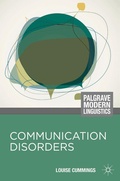 Cover: Communication Disorders - Bloomsbury Academic