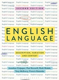 Cover: English Language - Bloomsbury Academic