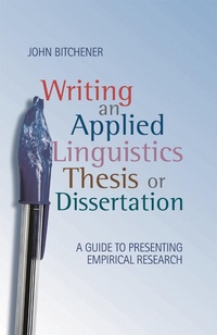 Abbildung von: Writing an Applied Linguistics Thesis or Dissertation - Bloomsbury Academic