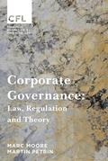 Cover: Corporate Governance - Hart Publishing
