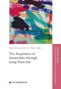 Enlarge image Cover: The Acquisition of Immovables through Long-Term Use - Intersentia Ltd