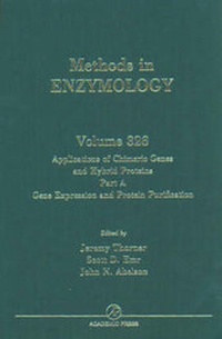 Enlarge image Cover: Applications of Chimeric Genes and Hybrid Proteins, Part A: Gene Expression and Protein Purification: Volume 326 - Academic Press