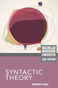Enlarge image Cover: Syntactic Theory - Bloomsbury Academic