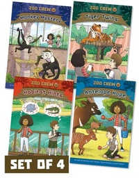 Enlarge image Cover: Zoo Crew (Set of 4) - Jolly Fish Press