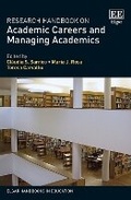 Cover: Research Handbook on Academic Careers and Managing Academics - Edward Elgar Publishing