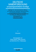 Cover: Ortsnamen - Georg Olms Verlag