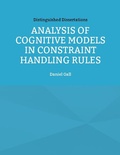 Cover: Analysis of Cognitive Models in Constraint Handling Rules - BoD - Books on Demand