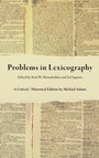 Cover: Problems in Lexicography - Indiana University Press