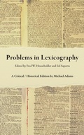 Cover: Problems in Lexicography - Indiana University Press