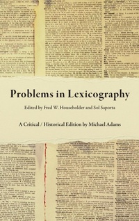 Abbildung von: Problems in Lexicography - Indiana University Press