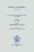 Cover: Studia Patristica. Vol. CXVII - Papers presented at the Eighteenth International Conference on Patristic Studies held in Oxford 2019 - Peeters Publishers