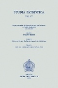 Cover: Studia Patristica. Vol. CV - Papers presented at the Eighteenth International Conference on Patristic Studies held in Oxford 2019 - Peeters Publishers