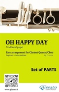 Cover: Oh Happy Day - Clarinet Quintet/Choir (set of 10 parts) - Glissato Edizioni Musicali