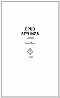 Enlarge image Cover: ePub Stylings - HTMPublishing