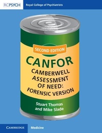 Enlarge image Cover: Camberwell Assessment of Need: Forensic Version - RCPsych Publications