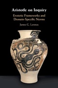 Cover: Aristotle on Inquiry - Cambridge University Press
