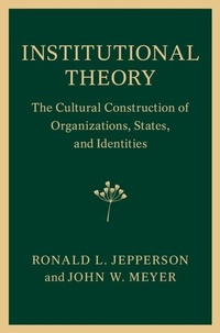 Enlarge image Cover: Institutional Theory - Cambridge University Press