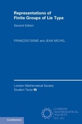 Cover: Representations of Finite Groups of Lie Type - Cambridge University Press