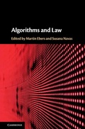 Cover: Algorithms and Law - Cambridge University Press