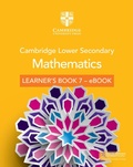 Cover: Cambridge Lower Secondary Mathematics Learner's Book 7 - eBook - Cambridge University Press