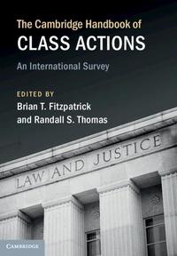 Enlarge image Cover: Cambridge Handbook of Class Actions - Cambridge University Press
