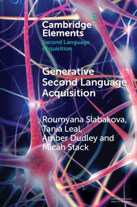 Enlarge image Cover: Generative Second Language Acquisition - Cambridge University Press
