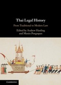 Cover: Thai Legal History - Cambridge University Press