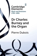 Cover: Dr. Charles Burney and the Organ - Cambridge University Press