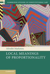 Enlarge image Cover: Local Meanings of Proportionality - Cambridge University Press