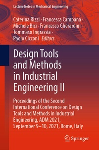 Enlarge image Cover: Design Tools and Methods in Industrial Engineering II - Springer