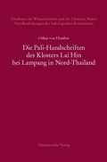 Cover: Die Pali-Handschriften des Klosters Lai Hin bei Lampang in Nord-Thailand - Harrassowitz Verlag