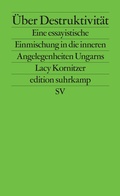 Cover: &Uuml;ber Destruktivit&auml;t - Suhrkamp