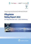 Cover: Pflegeheim Rating Report 2022 - medhochzwei Verlag