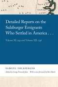 Cover: Detailed Reports on the Salzburger Emigrants Who Settled in America... - University of Georgia Press
